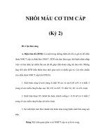 NHỒI MÁU CƠ TIM CẤP (Kỳ 2) pot