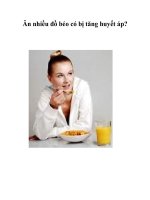 Ăn nhiều đồ béo có bị tăng huyết áp? pot