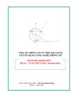 KẾ HOẠCH BÀI GIẢNG HÌNH HỌC 9 - Tiết 45