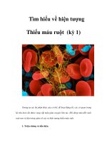 Tìm hiểu về hiện tượng Thiếu máu ruột (kỳ 1) pdf