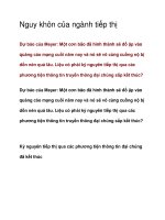 Nguy khôn của ngành tiếp thị pdf