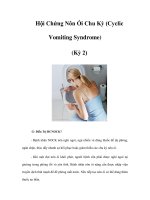 Hội Chứng Nôn Ói Chu Kỳ (Cyclic Vomiting Syndrome) (Kỳ 2) pot