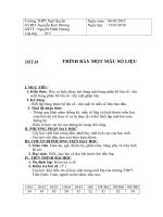 TIẾT 68: TRÌNH BAY MỘT MÃU SỐ LIỆU