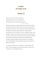 Ivanhoe- Sir Walter Scott -Chapter 21 pot