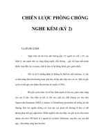 CHIẾN LƯỢC PHÒNG CHỐNG NGHE KÉM (KỲ 2) ppsx