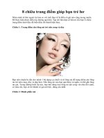 8 chiêu trang điểm giúp bạn trẻ hơn pptx