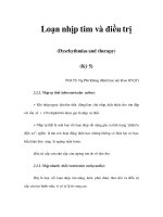 Loạn nhịp tim và điều trị (Dysrhythmias and therapy) (Kỳ 5) doc