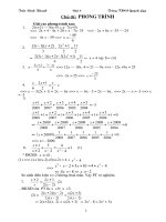 BD Dai so 8 Phuong trinh nang cao