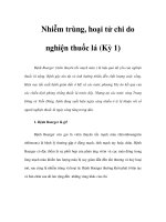 Nhiễm trùng, hoại tử chi do nghiện thuốc lá (Kỳ 1) pptx