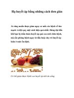 Hạ huyết áp bằng những cách đơn giản ppsx