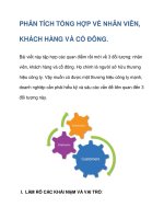 PHÂN TÍCH TỔNG HỢP VỀ NHÂN VIÊN, KHÁCH HÀNG VÀ CỔ ĐÔNG. pdf