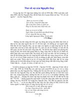 Thơ về vợ của Nguyễn Duy