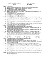 KT 20 phút các nguyên lí NĐLH (20 câuTN)