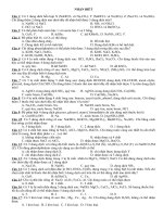 Trắc nghiệm nhận biết - tách chất - điều chế doc