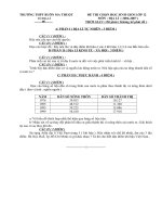 Đáp án và Đề thi chọn học sinh giỏi môn Địa lớp 12 năm 2006 - 2007 pptx