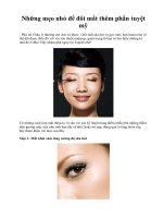 Những mẹo nhỏ để đôi mắt thêm phần tuyệt mỹ pot