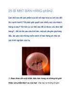 25 BÍ MẬT BÁN HÀNG-phần2 pdf