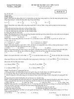 ĐỀ THI THỬ ĐH LẦN 1 PTTH HÒA BÌNH