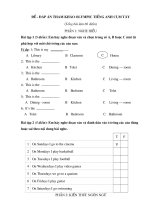 Đề BDHS giỏi môn English