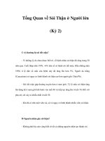 Tổng Quan về Sỏi Thận ở Người lớn (Kỳ 2) pdf
