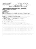 de khao sat chat luong HS yeu thang 3