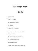 SUY THẬN MẠN (Kỳ 3) pptx