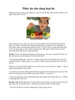 Thức ăn cho từng loại da pps