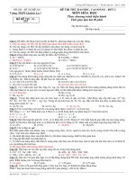 Đề thi thử đại học - Quỳnh Lưu 1 (Tham khảo) ppt