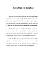 Bệnh thận và huyết áp pdf