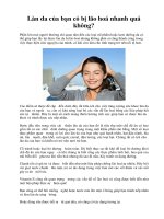 Làn da của bạn có bị lão hoá nhanh quá không? ppt