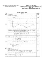Đáp án đề khảo sát chất lượng toán 12 nâng cao (2010-2011) potx