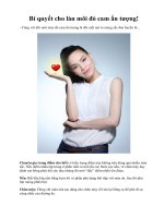 Bí quyết cho làn môi đỏ cam ấn tượng! docx