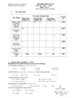 Kiểm tra HK II có Ma trận