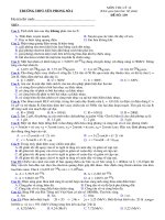 đề thi thử dh hay tham khao