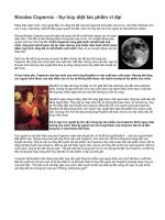 Nicolas Copernic - Sự hủy diệt tác phẩm vĩ đại