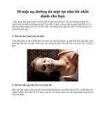 10 mặt nạ dưỡng da mặt tại nhà tốt nhất dành cho bạn ppsx