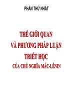 Chương 1: Chủ nghĩa duy vật biện chứng pdf