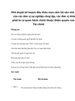 Phê duyệt kế hoạch đấu thầu mua sắm tài sản nhà nước của các đơn vị sự nghiệp công lập, các đơn vị không phải là cơ quan hành chính thuộc thẩm quyền của Bộ Tài chính pptx