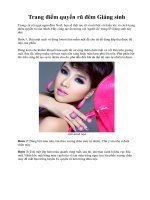 Trang điểm quyến rũ đêm Giáng sinh ppt