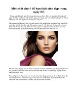 Một chút chú ý để bạn thật xinh đẹp trong ngày 8/3 docx