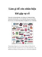 làm gì để cứu nhãn hiệu khi gặp sự cố