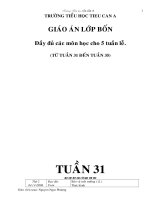 giao an lớp(tuần 31-35