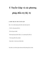 U Tuyến Giáp và các phương pháp điều trị (Kỳ 4) doc