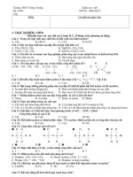 KT ĐK Hóa 9 THCS Trưng Vương