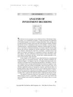 FINANCIAL ANALYSIS: TOOLS AND TECHNIQUES CHAPTER 8 pps