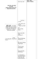 các mô hình thu hút, phân công bố trí nguồn nhân lực trong doanh nghiệp