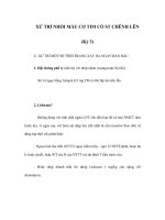 XỬ TRÍ NHỒI MÁU CƠ TIM CÓ ST CHÊNH LÊN (Kỳ 3) ppt