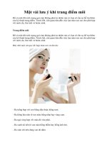 Một vài lưu ý khi trang điểm môi pdf