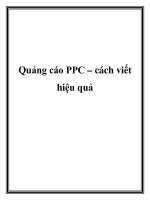 quảng cáo ppc – cách viết hiệu quả