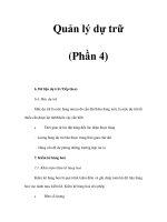 Quản lý dự trữ (Phần 4) pot